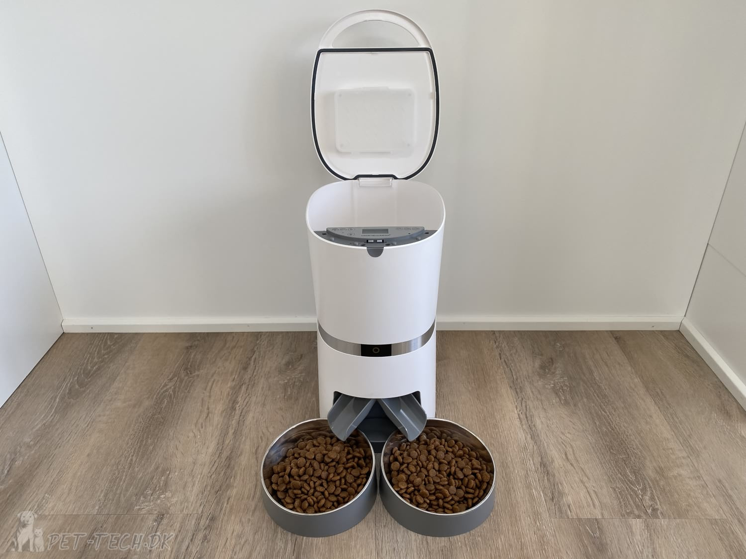 Lækker 4L Foderautomat med To Skåle til Katte og Hunde