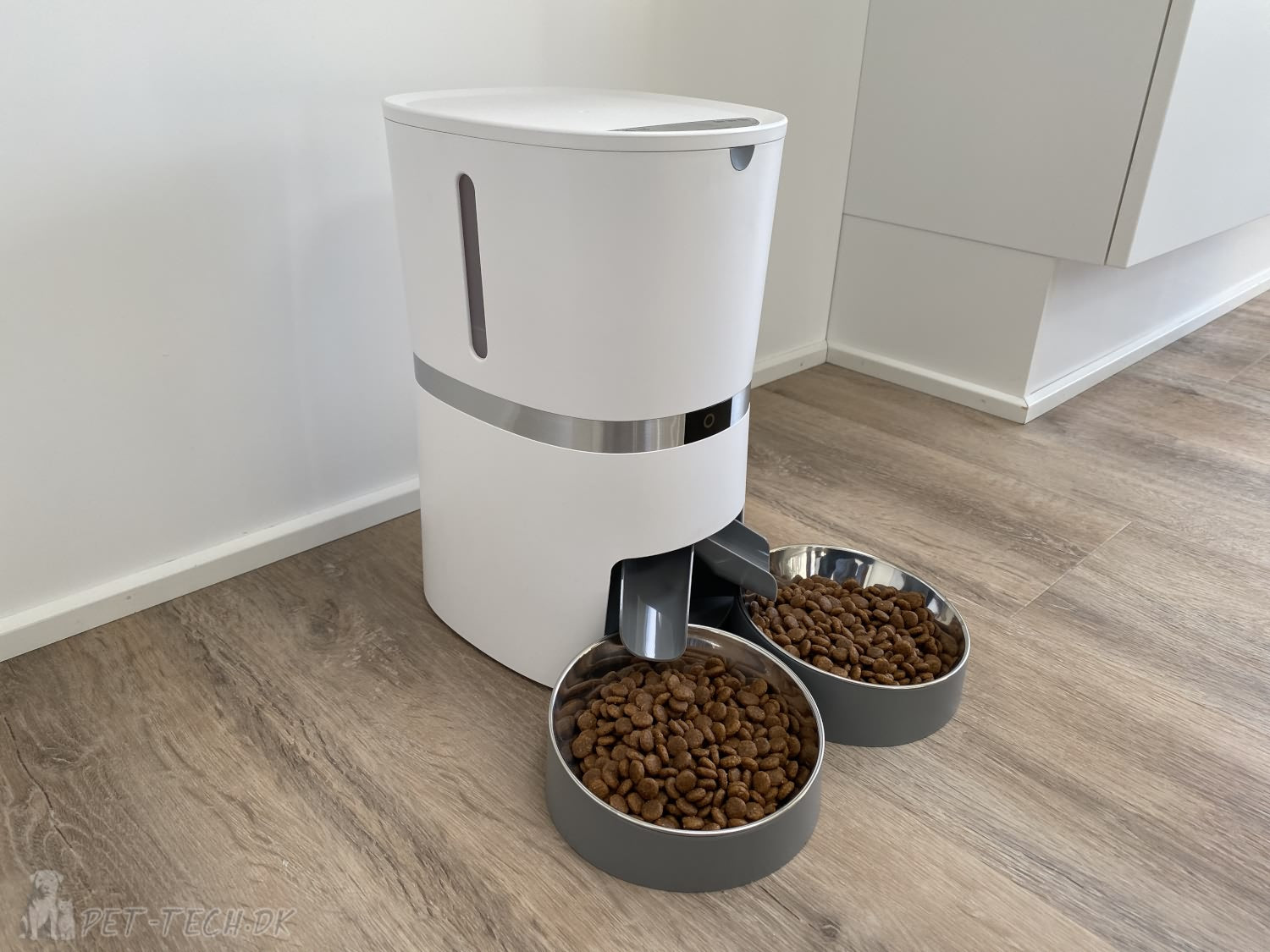Lækker 4L Foderautomat med To Skåle til Katte og Hunde