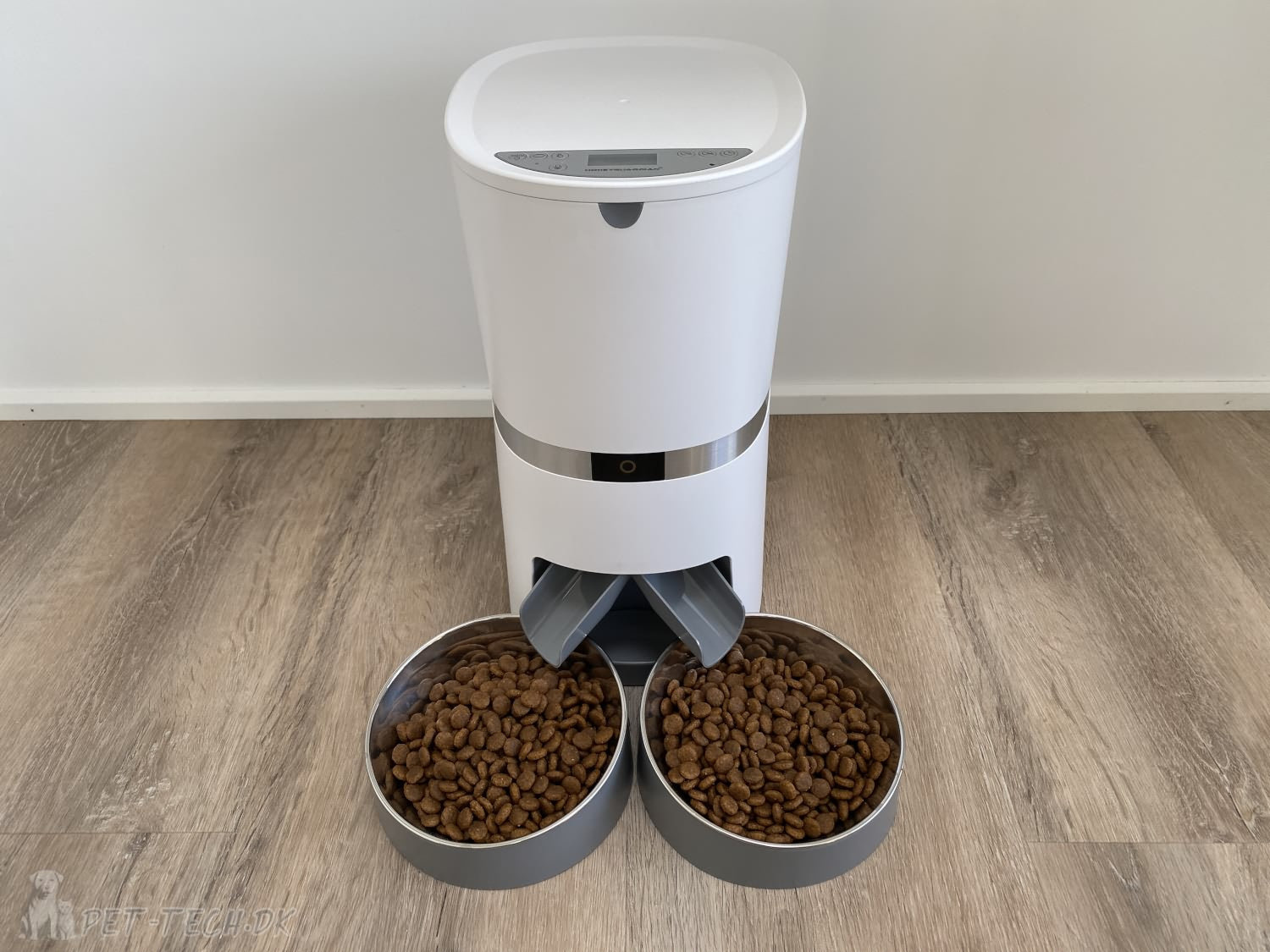 Lækker 4L Foderautomat med To Skåle til Katte og Hunde