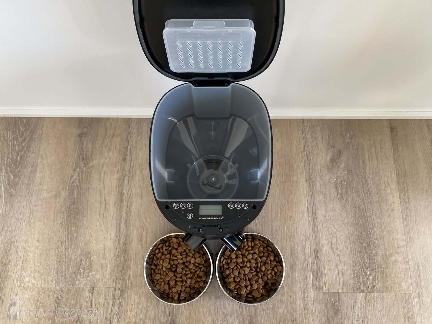 Lækker 4L Foderautomat med To Skåle til Katte og Hunde