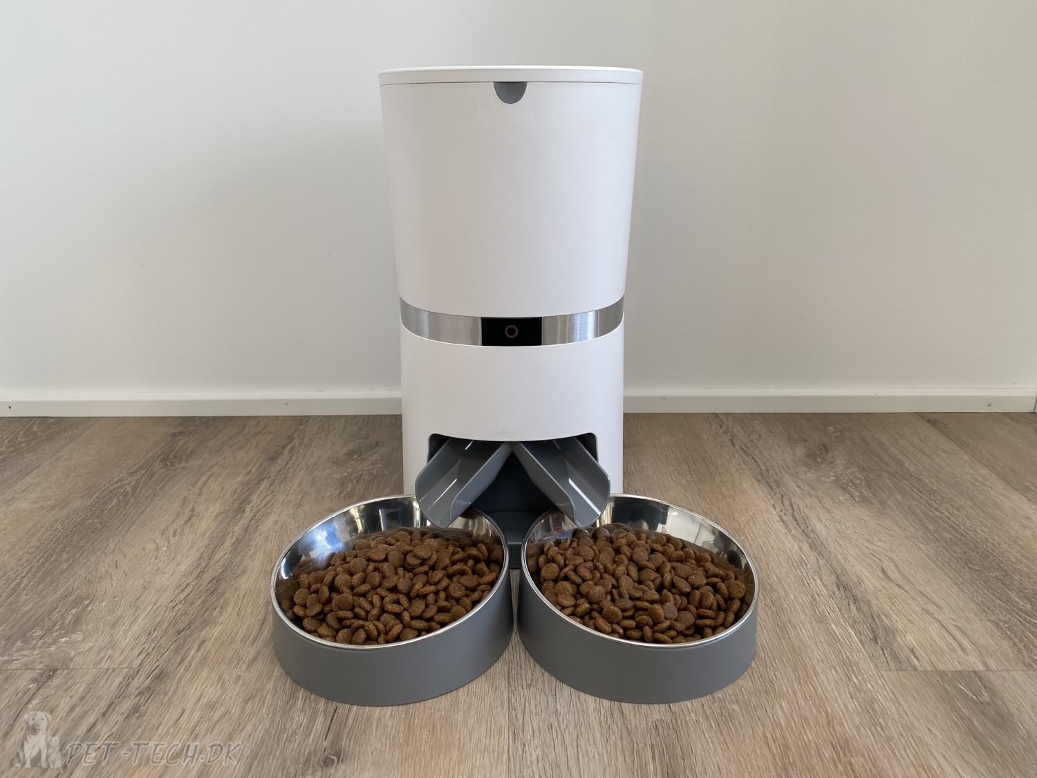 Lækker 4L Foderautomat med To Skåle til Katte og Hunde