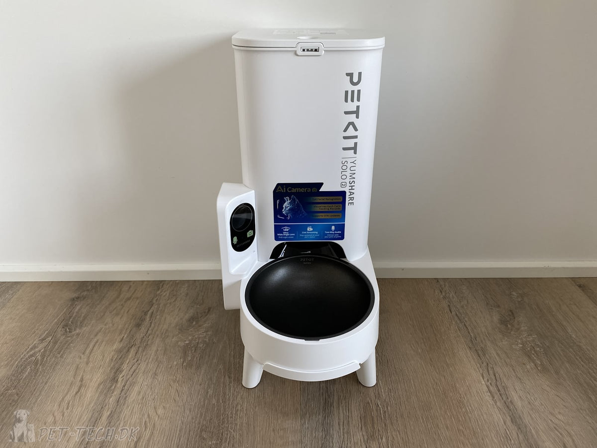 Foderautomat - PETKIT YumShare Solo 2 med AI Videokamera og Pet Facial Recognition
