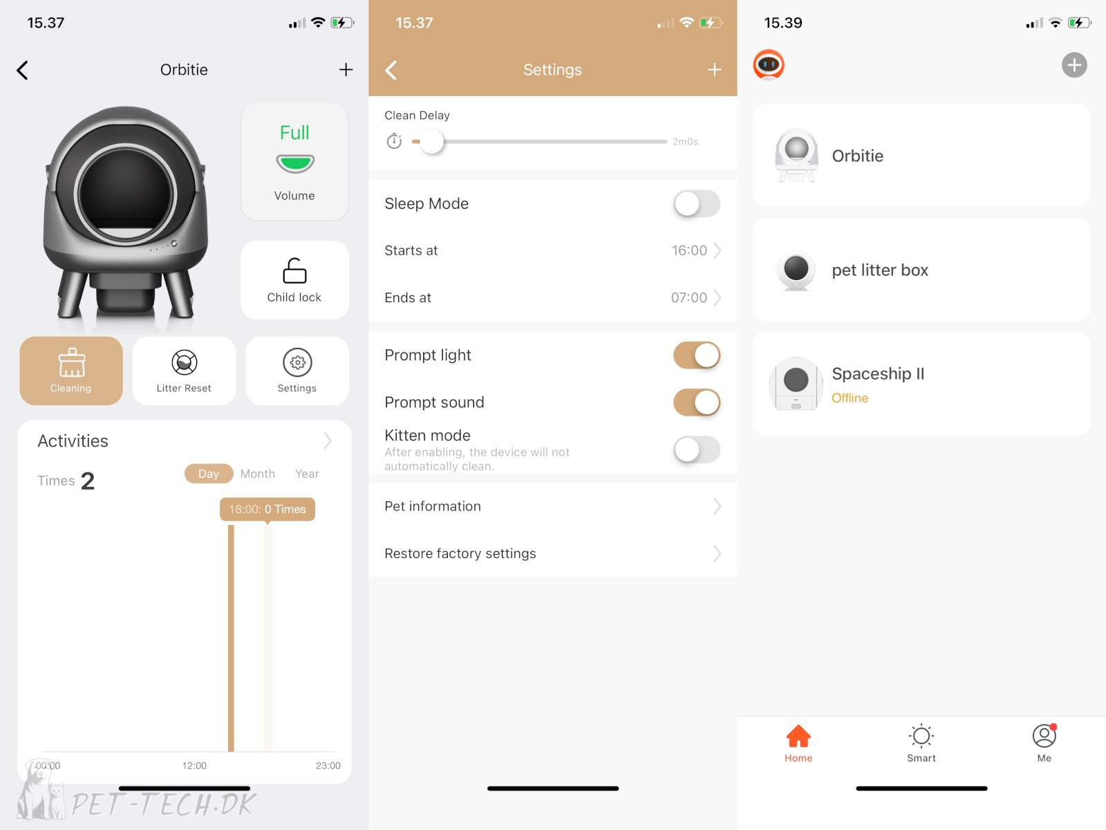 Selvrensende kattebakke app