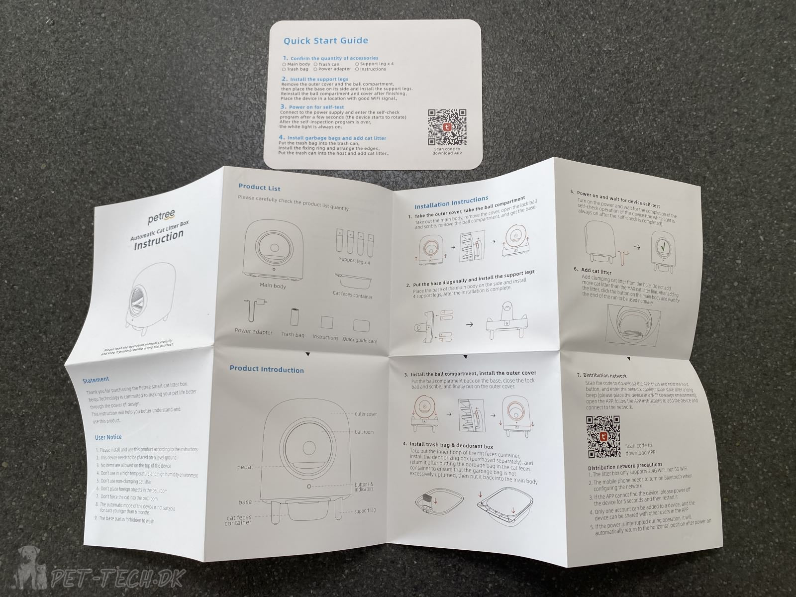 Selvrensende kattebakke fra Petree