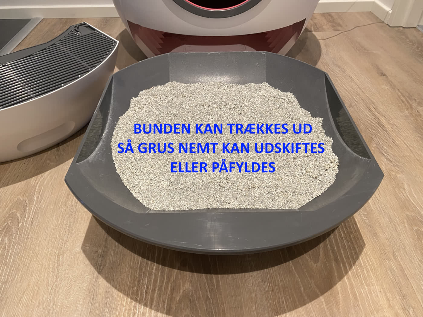 Stor selvrensende kattebakke - bunden taget ud