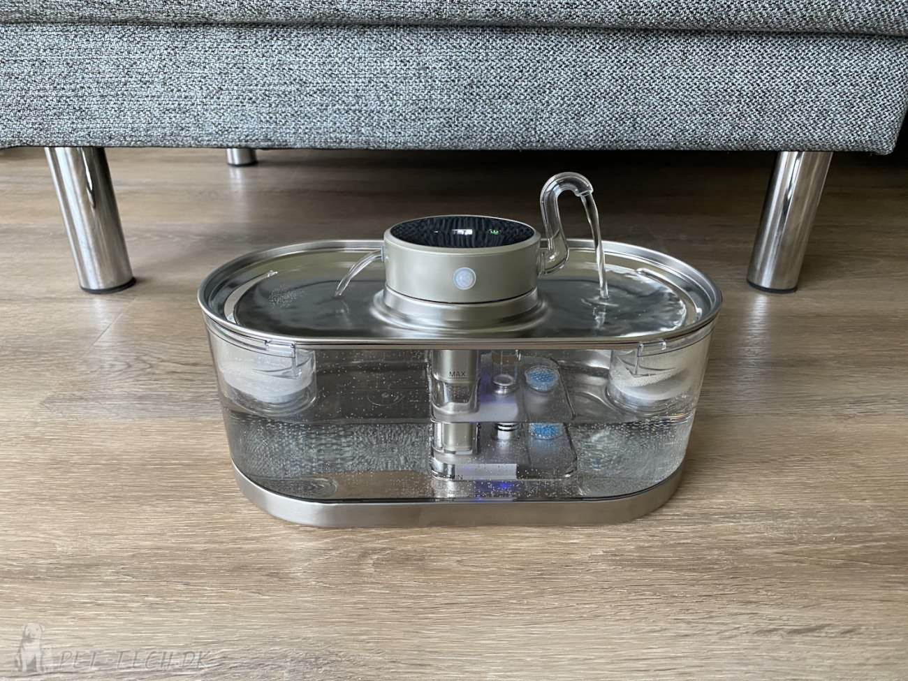 Ledningsfri drikkefontæne til katte og mindre hunde 3 liter