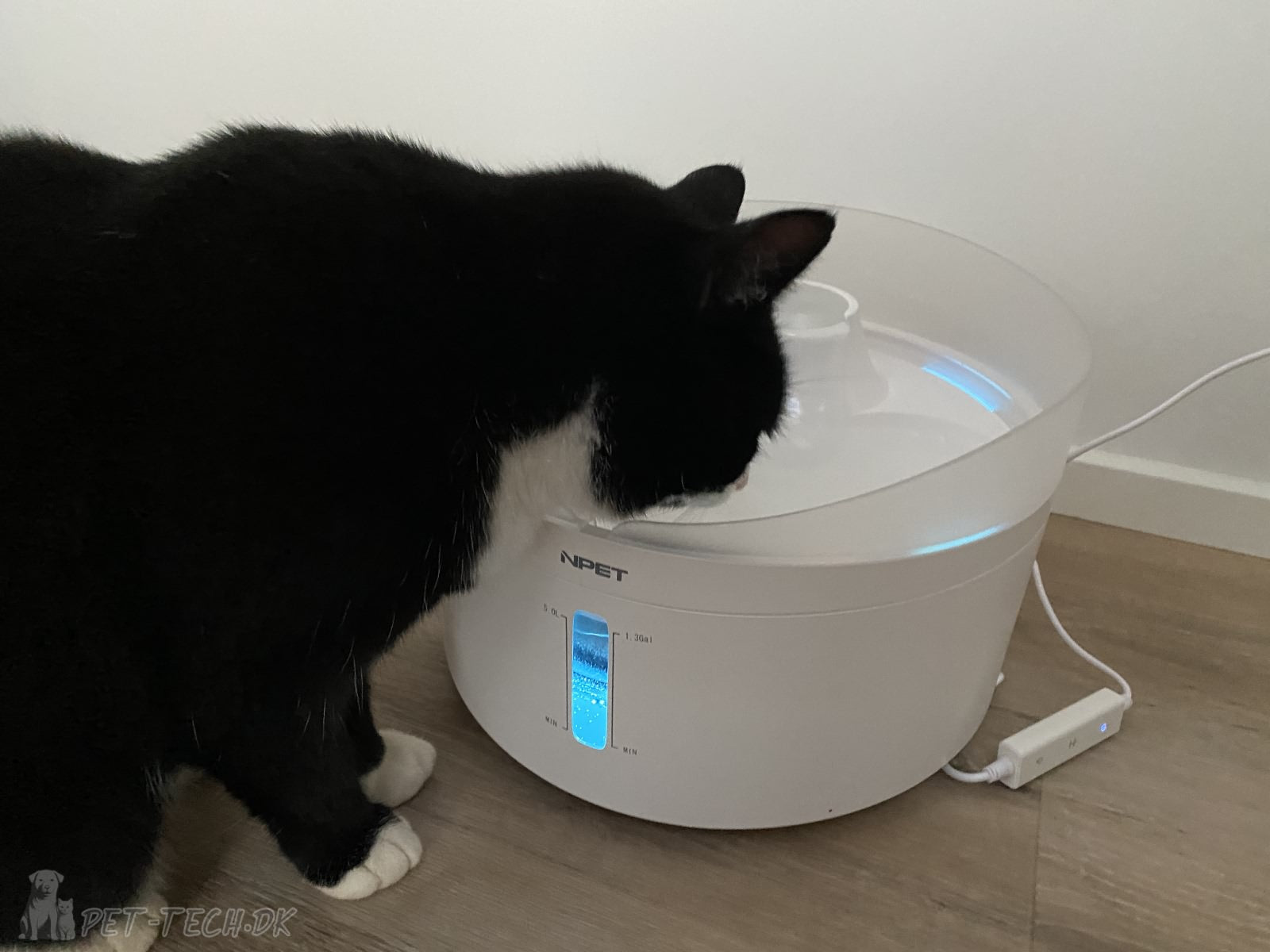 5L Drikkefontæne til Katte og Hunde - Bluelight