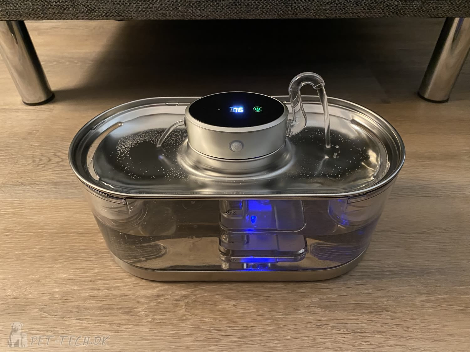 Ledningsfri drikkefontæne til katte og mindre hunde 3 liter