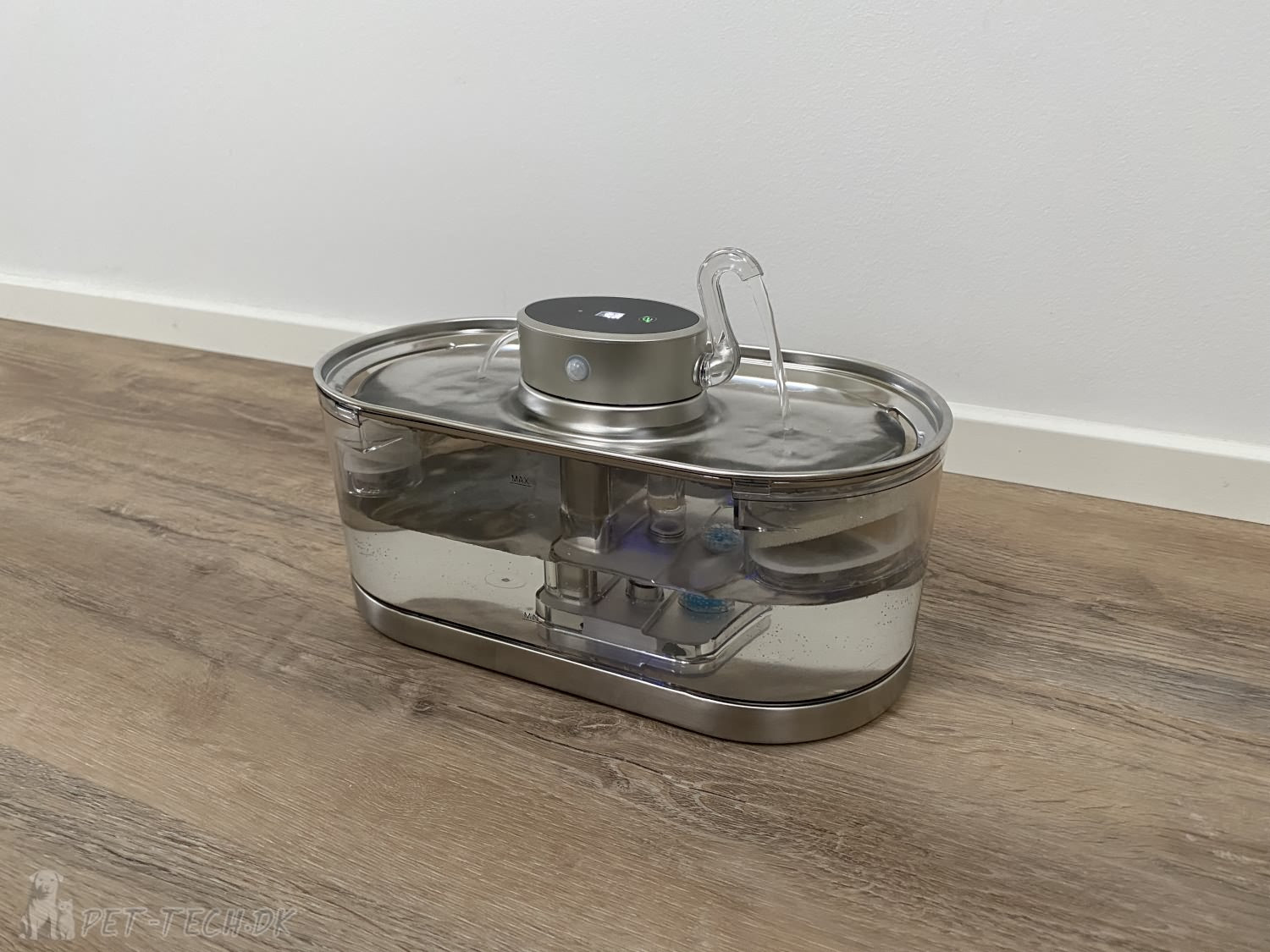 Ledningsfri drikkefontæne til katte og mindre hunde 3 liter