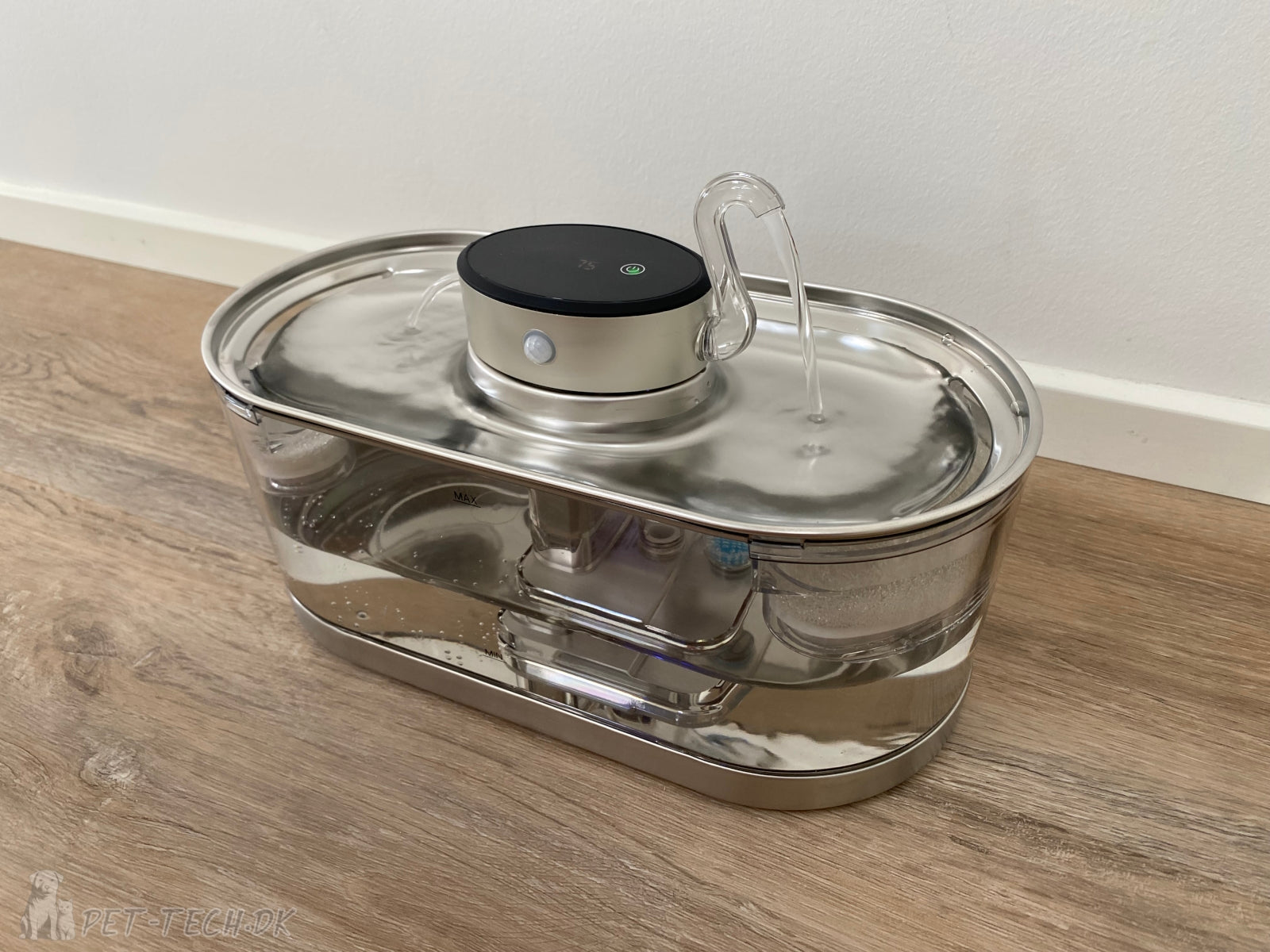 Ledningsfri Drikkefontæne 3L til Katte og Mindre Hunde - Svane