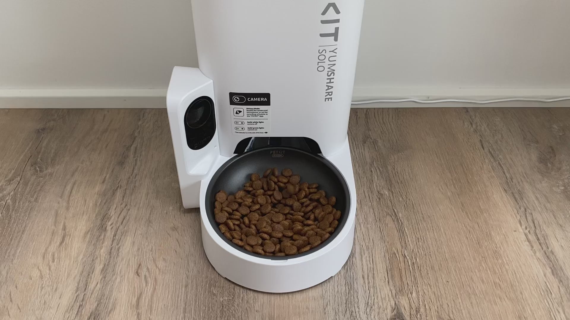 Foderautomat med HD kamera, video og app til katte og mindre hunde - PETKIT YumShare Solo